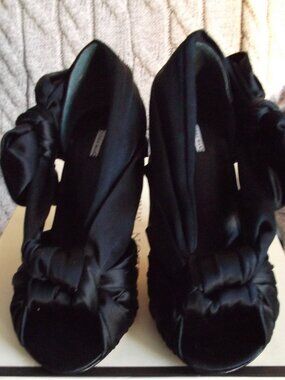 Ladies black evening shoes